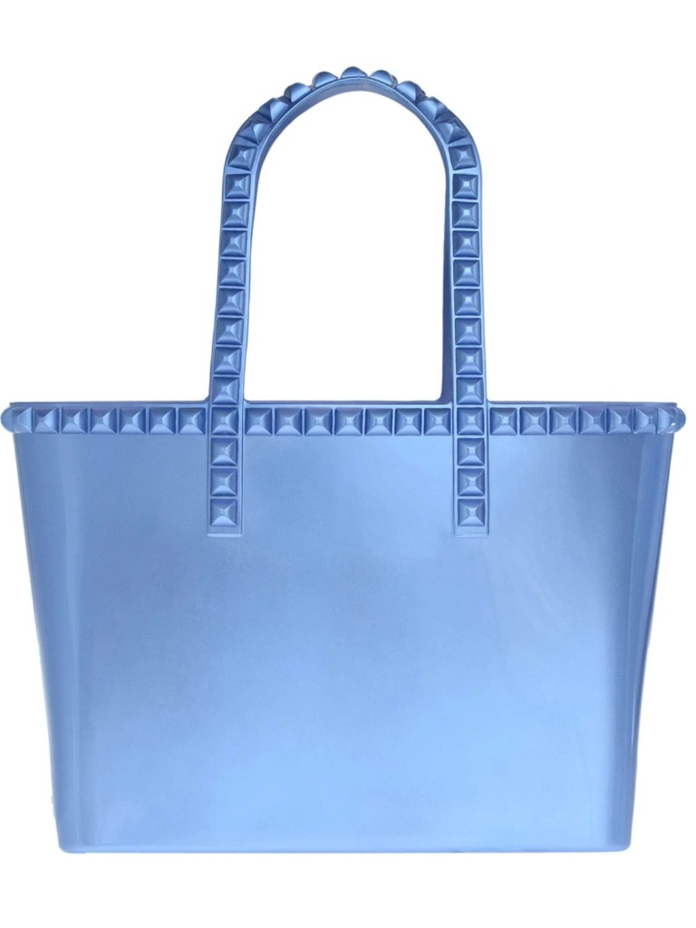 Studded Light Blue Tote Bag for Women - Elegant Everyday Carry